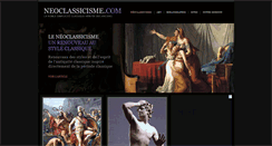 Desktop Screenshot of neoclassicisme.com